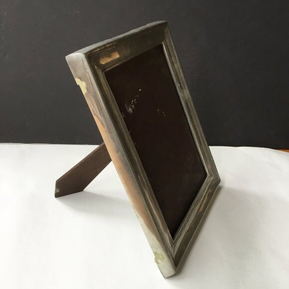 De Campos De Quevedo Portugal Pewter Wooden Photo Picture Art Frame - Picture 3 of 13